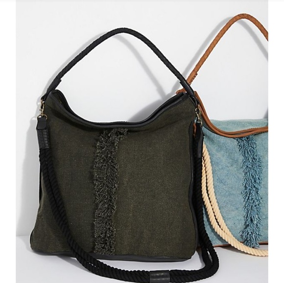 Free People Canvas Bucket Bag - Picture 2 of 8